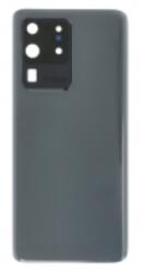 Samsung G988B Galaxy S20 Ultra (4G és 5G) akkufedél (hátlap) kamera lencsével és ragasztóval, szürke, logó nélkül OEM