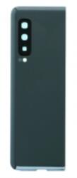 Samsung F900, F907 Galaxy Fold (4G és 5G) akkufedél (hátlap) kamera lencsével és ragasztóval, fekete (gyári)