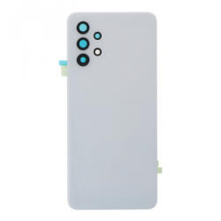 Samsung A325 Galaxy A32 4G akkufedél (hátlap) kamera lencsével és ragasztóval, fehér (gyári)