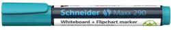 Schneider Marker SCHNEIDER Maxx 290, pentru tabla de scris+flipchart, varf rotund 2-3mm - turcoaz (S-129114) - birotica-asp