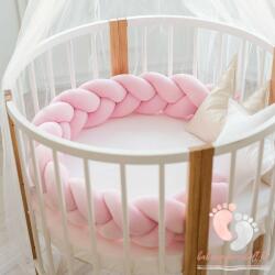 Siller baby Elegance fonott rácsvédő - Világos rózsaszín (760419-60x120-korbe)
