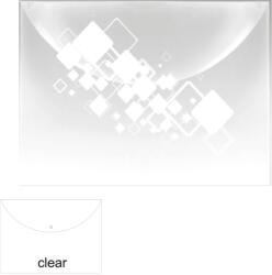 FlexOffice Irattartó tasak, A4, PP, patentos, FlexOffice, áttetsző, 360 x 260 mm (CBF011)