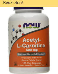 NOW NOW Acetyl-L-Carnitine 500 mg 100 vegan kapszula