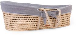 Childhome Cos bebe Childhome Moise din coji de porumb cu saltea, Husa Jerse Gri (CH-MBSR3CJG)