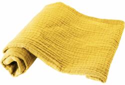 Babymatex Muslin păturică de înfășat Mustard 80x120 cm