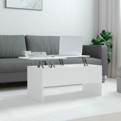 vidaXL Măsuță de cafea, alb, 102x50, 5x46, 5 cm, lemn prelucrat (809719) Masa de cafea