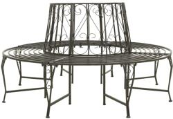 vidaXL Bancă de copac pentru grădină, 160 cm, oțel (313033)