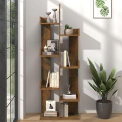 vidaXL Bibliotecă, stejar fumuriu, 48x25, 5x140 cm, lemn prelucrat (816005) Biblioteca