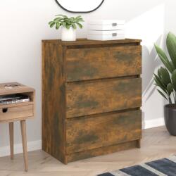 vidaXL Servantă, stejar fumuriu, 60x35x76 cm, lemn prelucrat (815510) Comoda