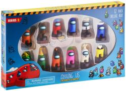 PMI Set mini figurine P. M. I. Games: Among Us - Crewmates, 3D Stampers (Deluxe Box) (Series 2), 12 buc, gama larga (074512)