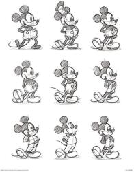 Pyramid Tablou Art Print Pyramid Disney: Mickey Mouse - Sketched Multi (LFP11131P)