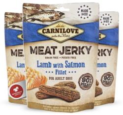 CARNILOVE Jerky Snack - fileuri de miel și somon 100 g