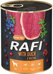 RAFI 800g Adult Pate Kacsa Kék és Vörösáfonyával Kutyakonzerv - krizsopet