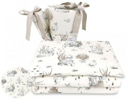  Baby Shop 3 részes ágynemű garnitúra - ekrü fóka