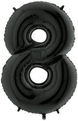 Grabo Balon folie cifra 8 negru 102 cm