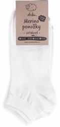 Vlnka 2 pár nyári Merino bokazokni fehér zokniméret 47-50