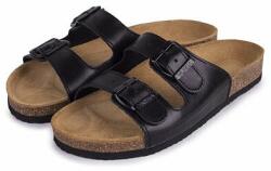 Vlnka Férfi anatómiai parafa papucs Alex, fekete felnőtt cipő méret 44