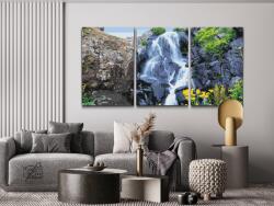  Festés számok szerint - Mágikus vízesés (3 db-os készlet) Méret: 40x60cm (3db), Keretezés: Keret nélkül (csak a vászon)