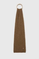 Tommy Hilfiger sál gyapjú keverékből barna, sima - barna Univerzális méret - answear - 19 785 Ft