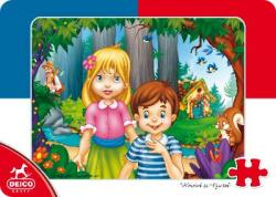 DEICO Puzzle Hansel și Gretel - Puzzle copii, 12 piese (63793-01) Puzzle