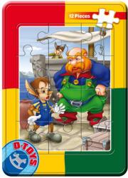 D-Toys Puzzle Pinocchio - Mini puzzle 12 piese (60822-04)