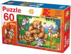 DEICO Puzzle Animale sălbatice - Puzzle copii, 60 piese (61478-03)