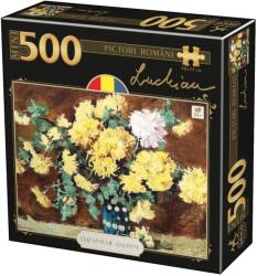 DEICO Mini Puzzle Luchian - Crizanteme Galbene - Puzzle 500 piese (73334-01)