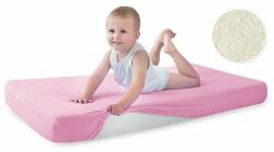 Baby Matex Хавлиен чаршаф с ластик Baby Matex - Classic, 60 x 120 cm, розов (5902675001373) - baby