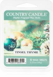 Country Candle Tinsel Thyme ceară pentru aromatizator 64 g