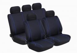 Homasita Max speed univerzális üléshuzat szett 9db-os - légzsákos - fekete színű - kék csíkkal (60TY3092/HS)