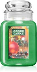 The Country Candle Company Christmas Is Here lumânare parfumată 680 g