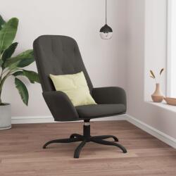 vidaXL Scaun de relaxare, gri închis, catifea (341206)
