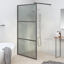 vidaXL Paravan duș walk-in negru 115x195 cm sticlă ESG culoare închisă (151892)