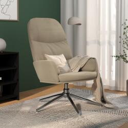vidaXL Scaun de relaxare, gri deschis, piele întoarsă ecologică (341027)