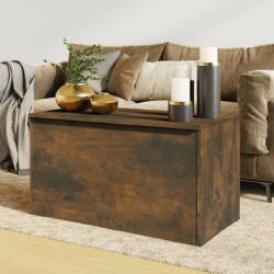 vidaXL Cufăr de depozitare stejar fumuriu 84x42x46 cm lemn prelucrat (815192)