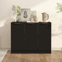 vidaXL Servantă, negru, 90, 5x30x70 cm, lemn prelucrat (811188) Comoda