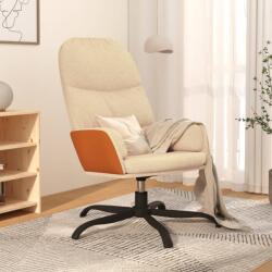 vidaXL Scaun de relaxare, crem, material textil (341033)