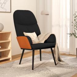 vidaXL Scaun de relaxare, negru, material textil (341018)