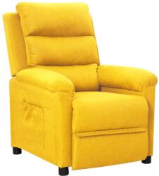 vidaXL Fotoliu rabatabil, galben, material textil (342350)