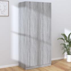 vidaXL Șifonier, gri sonoma, 90x52x200 cm, lemn prelucrat (815355) Garderoba
