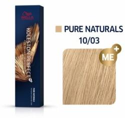 Wella Koleston Perfect Me+ Pure Naturals vopsea profesională permanentă pentru păr 10/03 60 ml