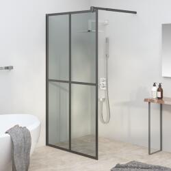 vidaXL sötét edzett üveg zuhanyfal küszöb nélküli zuhanyhoz 118x190 cm (151887)