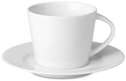 Everestus Ceasca de cafea cu farfurie 180 ml, Everestus, 20IAN1139, Alb, Ceramica, saculet inclus (EVE01-MO9080-06)