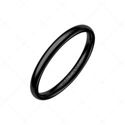 BALCANO - Simply / Vékony karikagyűrű, fekete PVD bevonattal / 54 mm