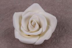 Gyertyakovács 12 db nagy fehér rózsa cukorvirág (nem ehető)
