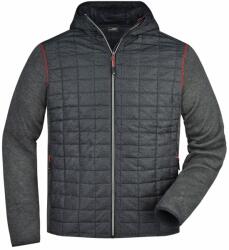 James & Nicholson (Daiber) Férfi hibrid kabát JN772 - Szürke melírozott / antracit melírozott | L (1-JN772-1759154)