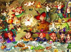 Grafika Art Puzzle - Puzzle François Ruyer: Witches - Lunch - 2 000 piese