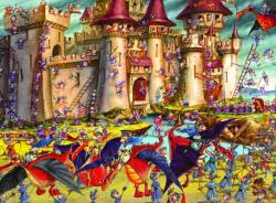Grafika - Puzzle François Ruyer: Luptă cu dragonii - 2 000 piese Puzzle