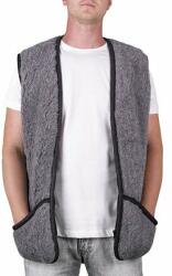 Vlnka Merino gyapjú mellény - sötétszürke ruházat méretei M