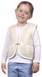 Vlnka Gombos gyerek mellény birkagyapjúból - természetes ruházat méretei XS
